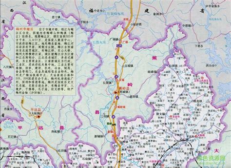 梅州地图图片