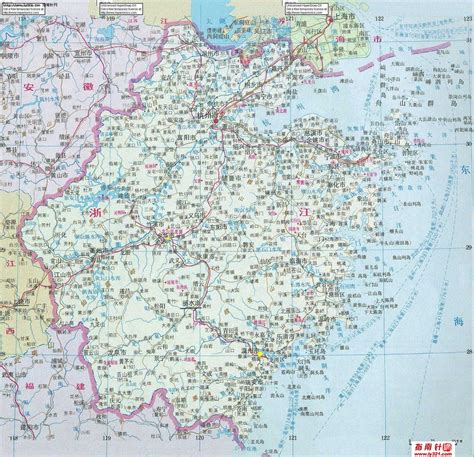 浙江省旅游地图 - 浙江省地图 - 地理教师网