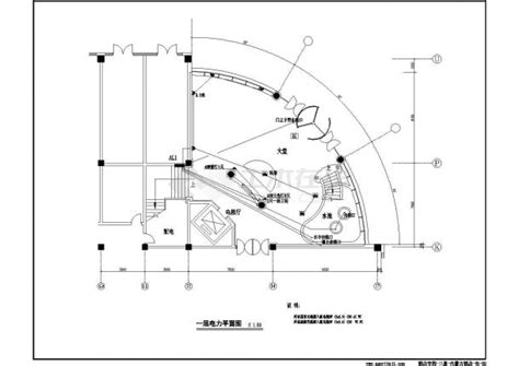 呼和浩特市某临街2层框架结构商务酒店平面电气系统设计CAD图纸_框架结构_土木在线