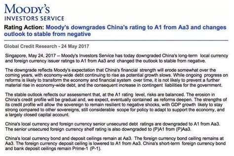 国际三大评级机构一季度对中国企业下调评级（包括评级展望下调）的数__财经头条