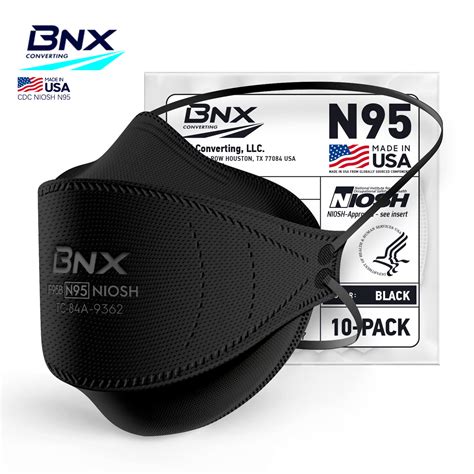 BNX F95B Black N95 Mask Made In USA - N95 In Stock