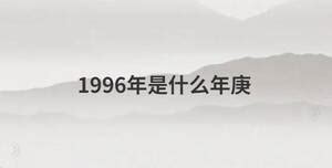 1996年是什么年庚_起名问答-美名宝起名网