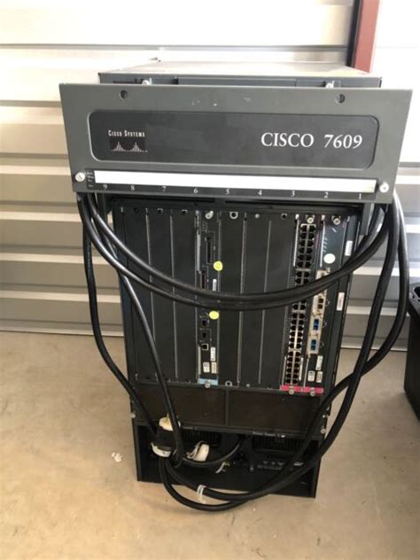 CISCO 7609 Router, WS-SUP720-3BXL, WS-X6704-10GE, WS-X6748-GE-TX,2-WS ...