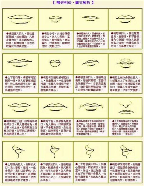 二十种嘴型图解图片