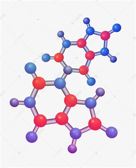 化学分子结构插画素材图片免费下载-千库网