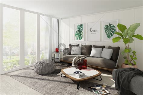现代简约室内客厅空间家居图片素材-正版创意图片500885720-摄图网