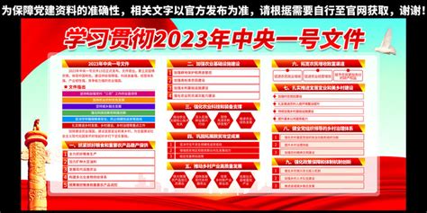2023年中央一号文件,党建展板,宣传展板模板,设计,汇图网www.huitu.com
