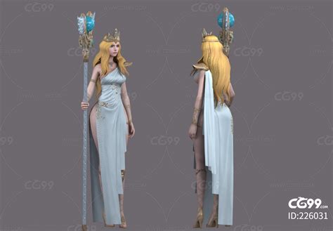 希腊神话 赫拉 希腊天后 次世代 高贵女神 hera 雅典女王-cg模型免费下载-CG99