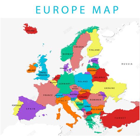 欧洲国家高清地图_2018最新欧洲国家分布地图_微信公众号文章