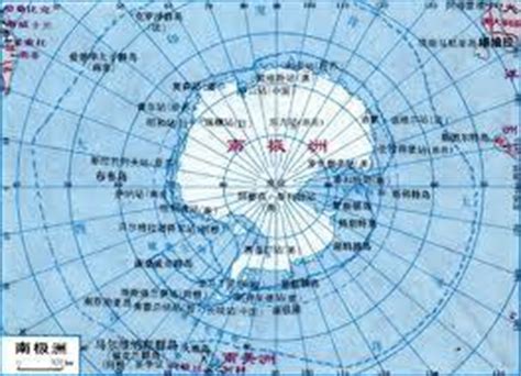 南极洲地形图图片