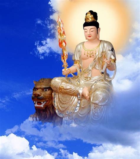 文殊菩萨在佛教诸菩萨中最聪明，他有哪五种化身？有哪七种智慧？_维摩