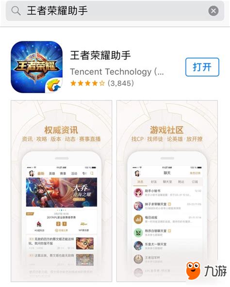 王者荣耀助手ios怎么下载 苹果机下载方法_九游手机游戏