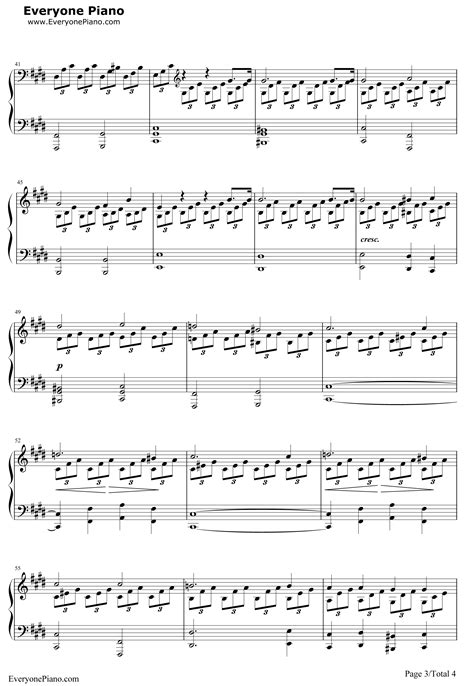 月光奏鸣曲-第一乐章五线谱预览3-钢琴谱文件（五线谱、双手简谱、数字谱、Midi、PDF）免费下载