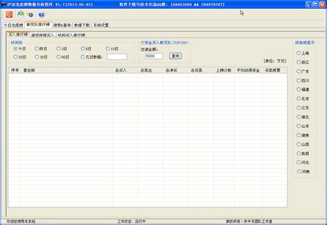 股票分析软件-沪深龙虎榜分析软件(股票行情分析)v1.7 绿色测试版-东坡下载