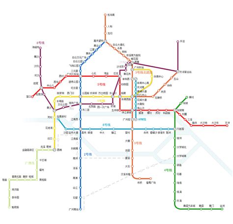 广州地铁线路图|新版广州地铁线路图_地图网