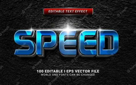 Premium Vector | Speed text effect