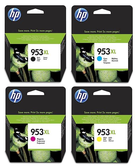 HP 953XL Multipack 4 Genuine CMYK Ink Cartridges OfficeJet Pro 953XL ...