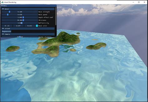 计算机图形学：OpenGL岛屿渲染三维场景-索炜达.猿创