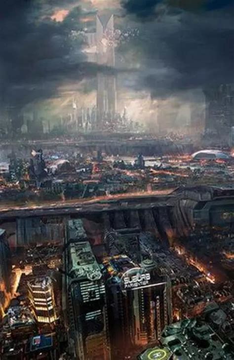 真实感悟未来科幻大电影的超维度体验之“悬浮城市”_今日美术馆-站酷ZCOOL