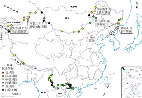中国边境地图图片