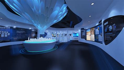 5G智能科技展厅3D设计效果图|三维|建筑/空间|一术设计_原创作品-站酷ZCOOL