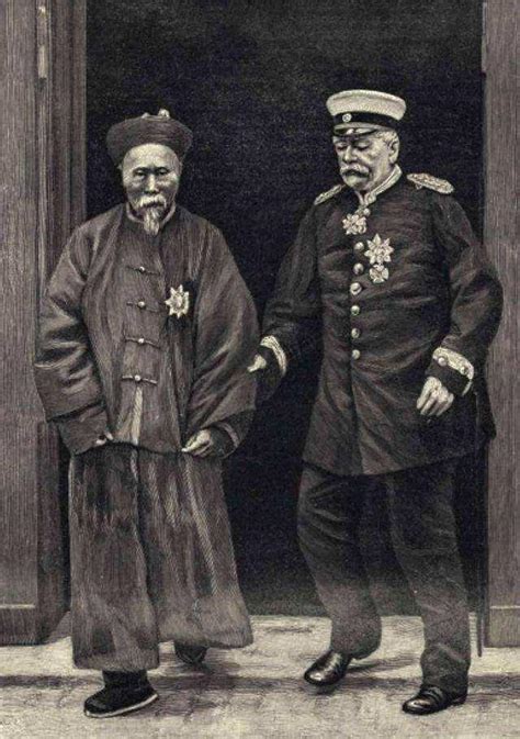 历史老照片：1896年，晚清名臣李鸿章访问德国与首相俾斯麦合影 - 知乎
