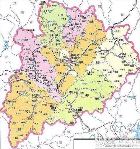 梅州地图 - 图片 - 艺龙旅游指南