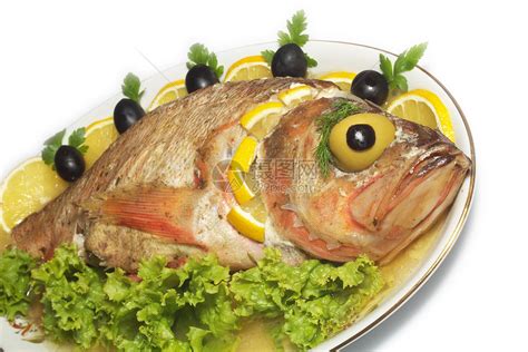 烤鱼和鱼沙拉食物油炸餐厅美食厨房烹饪辣椒蔬菜饮食高清图片下载-正版图片320998867-摄图网
