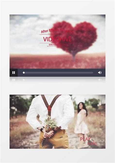 甜蜜浪漫婚礼开场片头视频AE视频模板下载_片头_图客巴巴