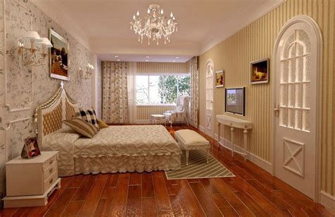简洁个性的卧室设计_合抱木家装效果图