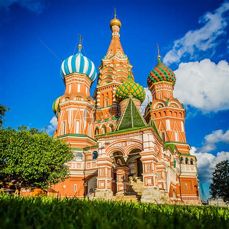 俄罗斯莫斯科圣瓦西里大教堂高清图片下载-正版图片500942688-摄图网