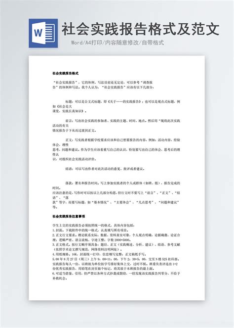 大学生社会实践报告4000字3篇Word模板下载_编号ldzbomng_熊猫办公