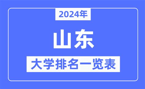 2024年山东省大学排名一览表_山东2024最新高校排行榜_学习力