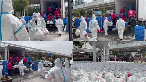 上海松江：社区发放防疫爱心物资-人民图片网