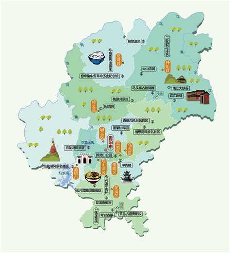 贵州旅游景点地图图片 贵州旅游景点地图图片