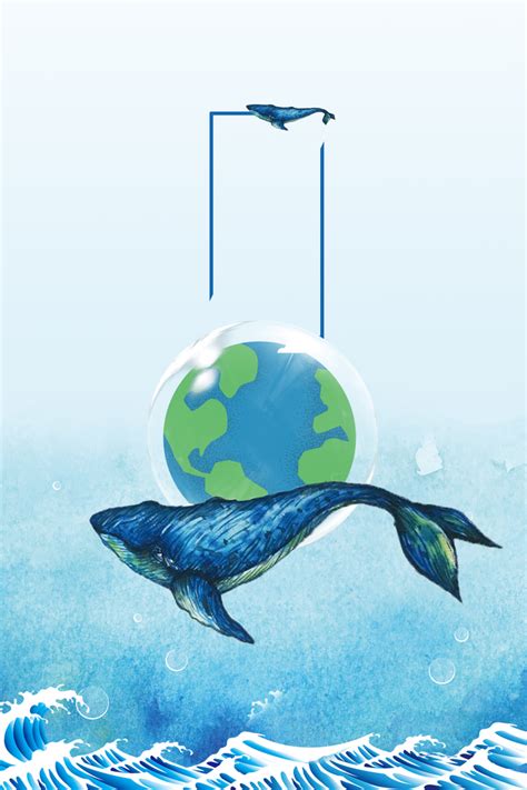 简约2023年世界海洋日宣传三折页模板下载-编号4885812-众图网