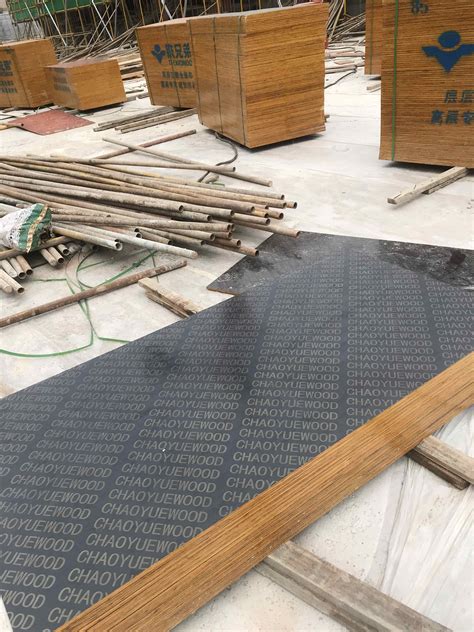 清水模板 建筑工地支木方 竹胶板 红色黑色 双面覆膜 胶合板