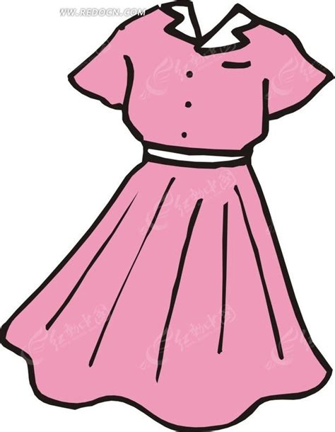 粉色裙子EPS素材免费下载_红动网