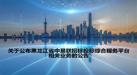 黑龙江省中易联招标投标综合服务平台