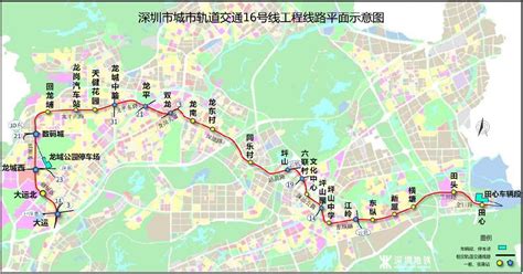 深圳地铁14号线最新高清线路图，全程站点及沿途换乘站一览表 - 深圳都市圈