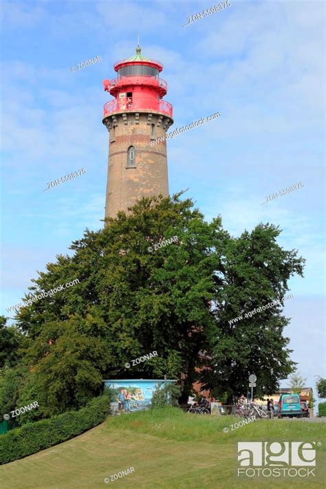 The lighthouse of Cape Arkona on island of Ruegen, Stock Photo, Picture ...