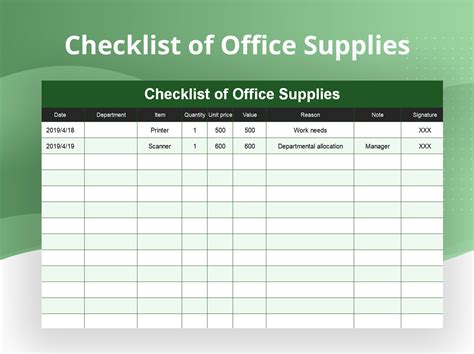 4 Checklist templates Word Excel - Free Formats Excel Word