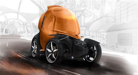 智能概念单人电动车设计-格物者-工业设计源创意资讯平台_官网