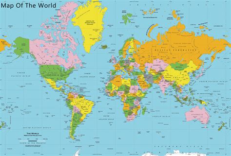 Printable Detailed Interactive World Map With Countries [PDF]