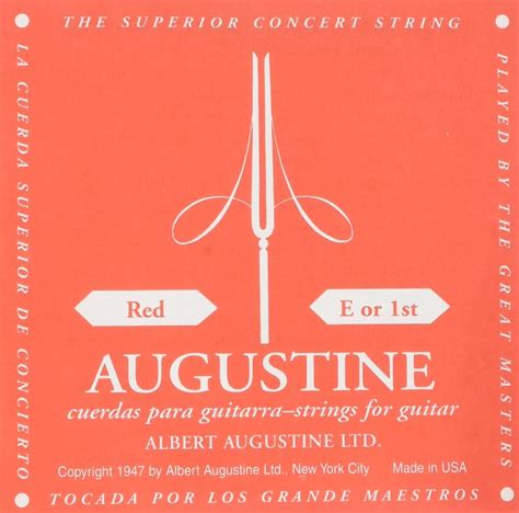 Augustine 650421 “Red Label Single E1” String for Classic Guitar – BigaMart