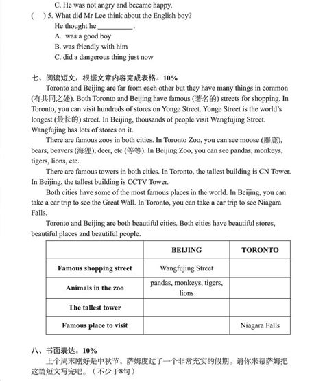【单元卷】江苏译林版六年级上册英语第三单元检测卷(5)_南京学而思爱智康