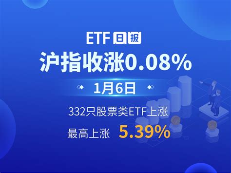 ETF日报 | 1月6日沪指收涨0.08%，332只股票类ETF上涨、最高上涨5.39%_凤凰网视频_凤凰网