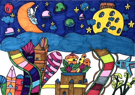 开屏新闻-“彩云杯”中小学生绘画比赛·小学组二等奖获奖作品展示（1）