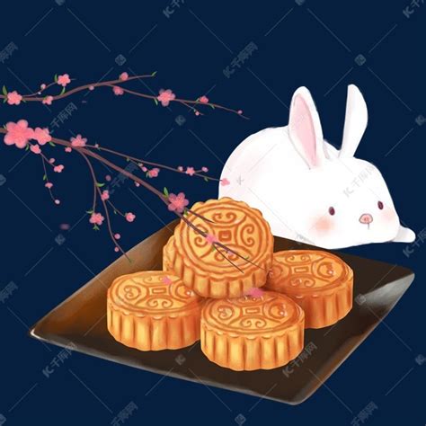 兔子月饼素材图片免费下载-千库网