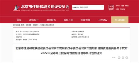最新规划！北京8个保障房项目开工，涉及昌平4个_手机新浪网
